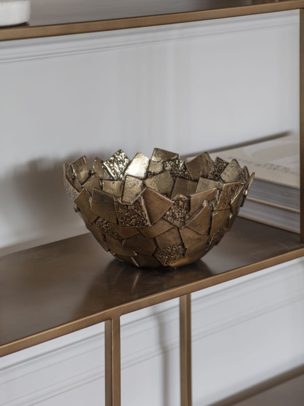 Misa ozdobna Belmore 28x14 cm antyczne złoto aluminium