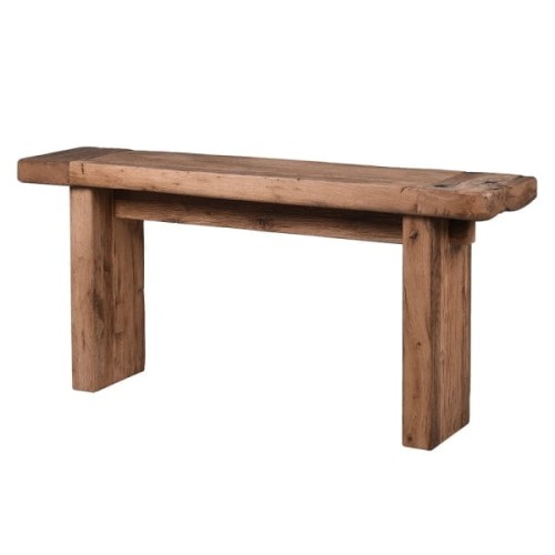 Konsola Boho 160 cm drewno dębu lite z odzysku styl kolonialny 