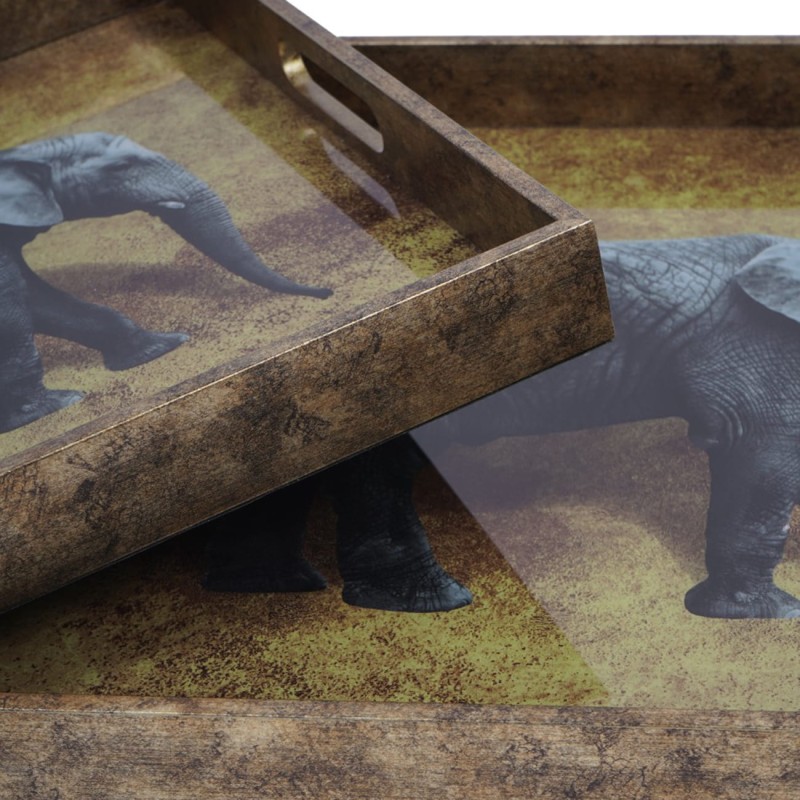 Zestaw tac Elephant o wymiarach 45 i 40 cm