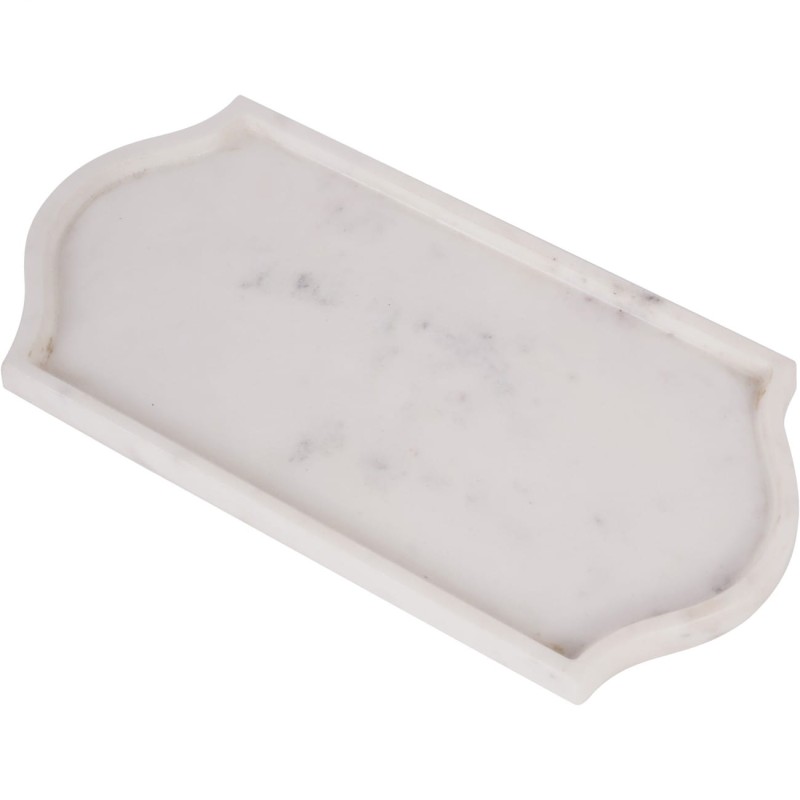 Ozdobne taca Marble marmurowa taca dekoracyjna biała 33 cm