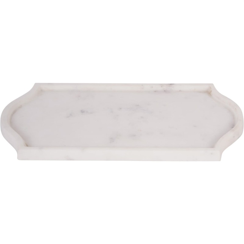 Ozdobne taca Marble marmurowa taca dekoracyjna biała 33 cm