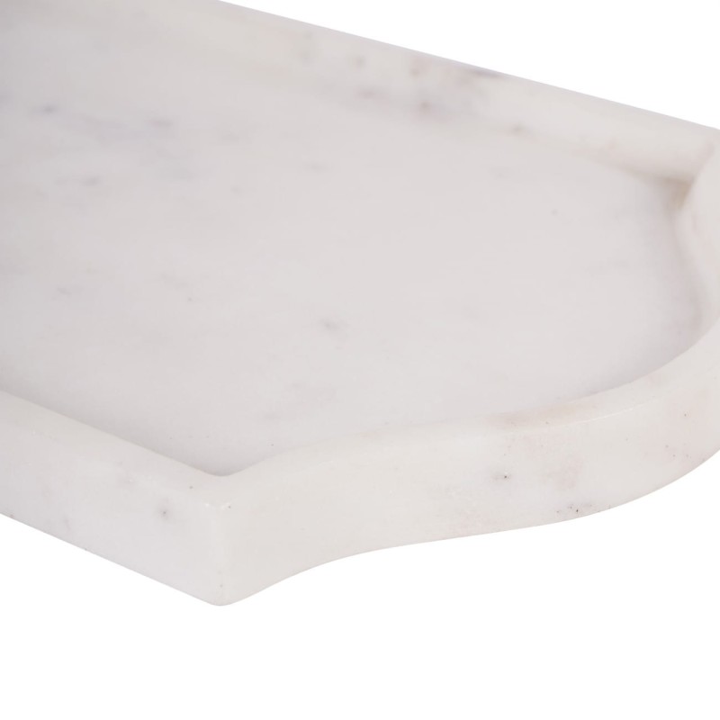 Ozdobne taca Marble marmurowa taca dekoracyjna biała 33 cm