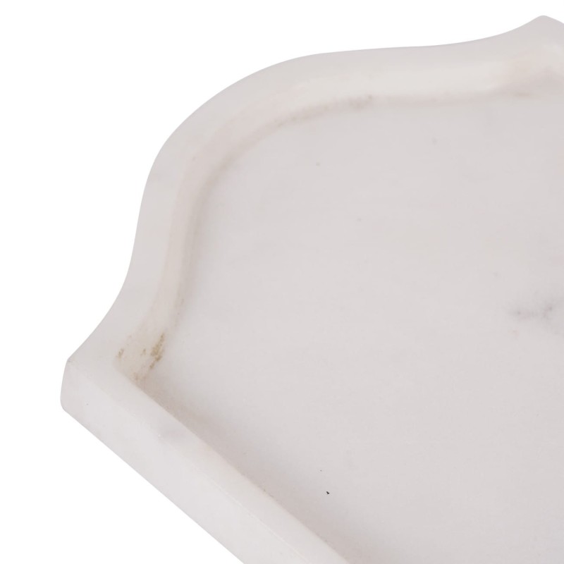 Ozdobne taca Marble marmurowa taca dekoracyjna biała 33 cm