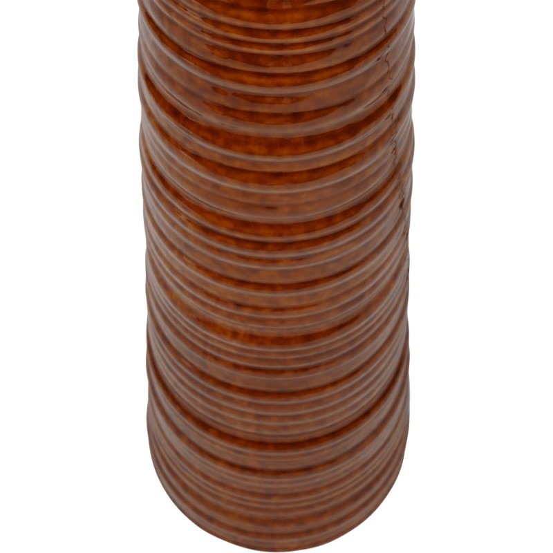 Lampa Stojąca Bremner Terracotta 181 cm ceramiczna podstawa jasny abażur