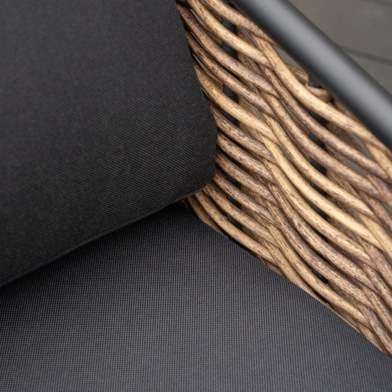 Komplet mebli Palomino sofa dwa fotele stolik kawowy rattan aluminium