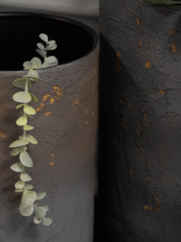 Donice Volcano II 50 cm komplet dwie donice żelazne