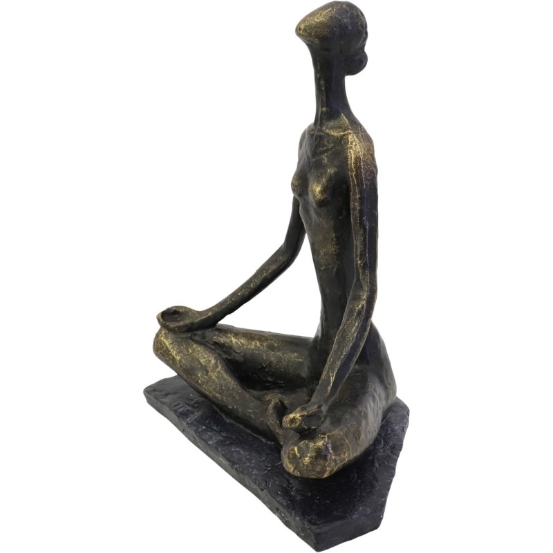 Rzeźba Yoga Bronze kobieta pozycja jogi 26 cm brąz rzeźba joginka