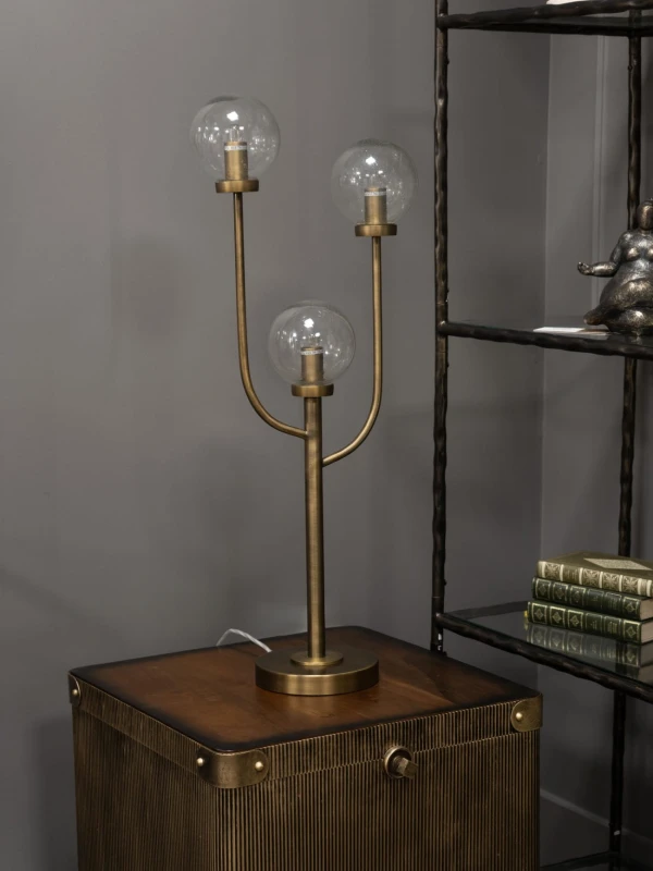 Lampa Bubble z trzema transparentnymi szklanymi kloszami