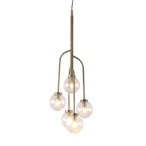 Lampa wisząca Bubble 97 cm szklane kule metalowa rama