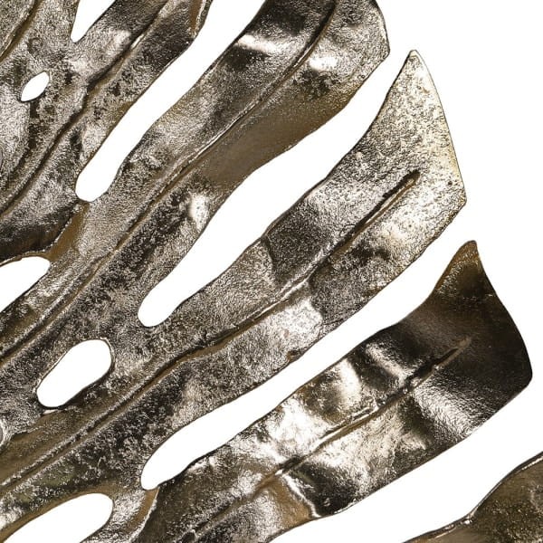 Dekoracja ścienna Monstera 82x67 cm złota ozdoba na ścianę