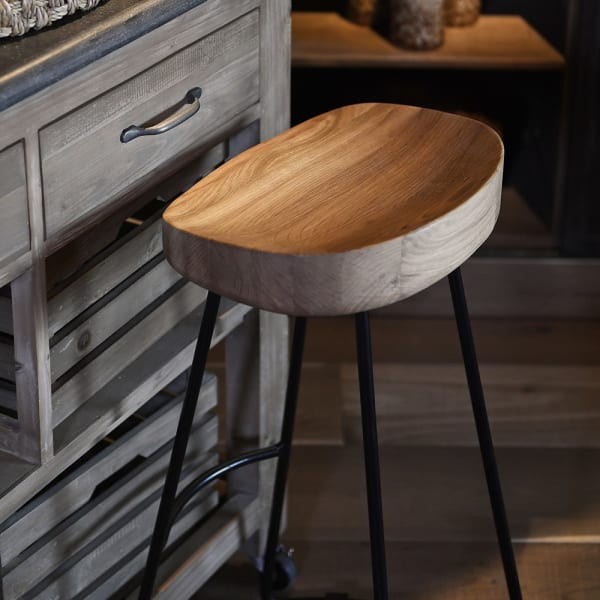 Hoker drewniany do wyspy kuchennej