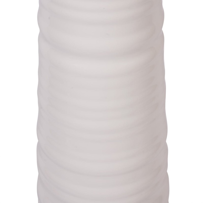 Biała lampa podłogowa z ceramiczną podstawą