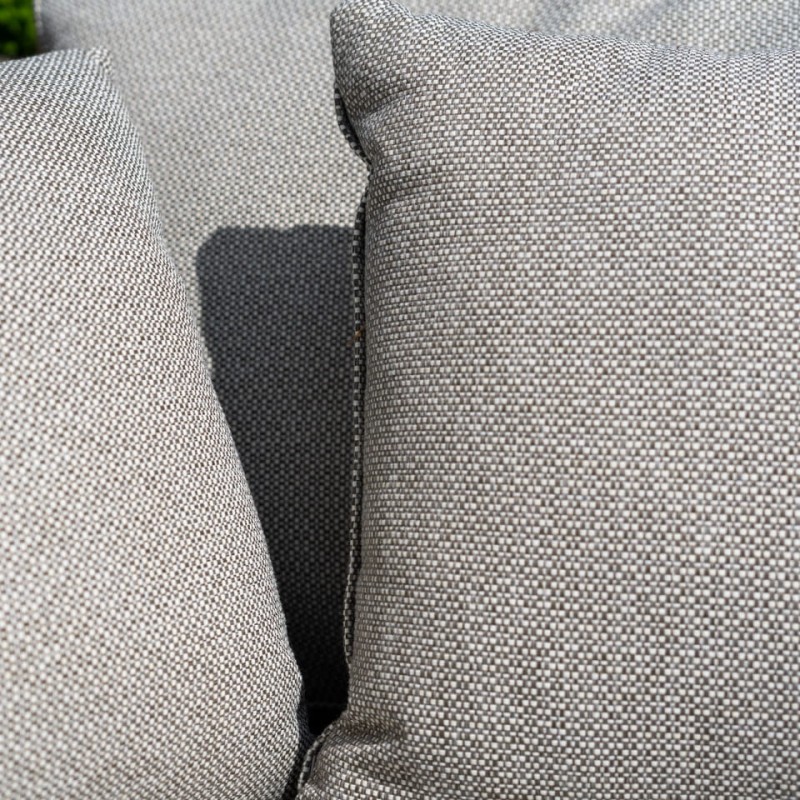 Komplet mebli ogrodowych June - sofa trzyosobowa, fotele i podwójny stolik kawowy na taras
