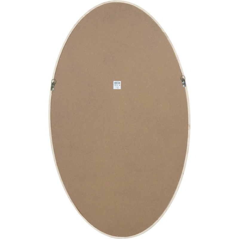 Lustro drewniane Boho Natural  - lustro w drewnianej ramie 119 cm owalne lustro na ścianę