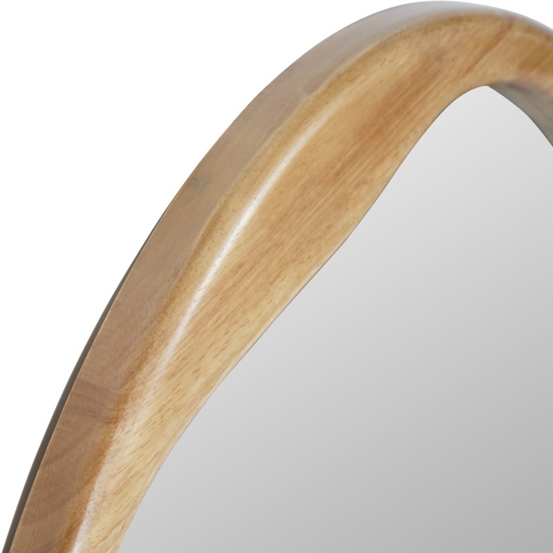 Lustro drewniane Boho Natural  - lustro w drewnianej ramie 119 cm owalne lustro na ścianę