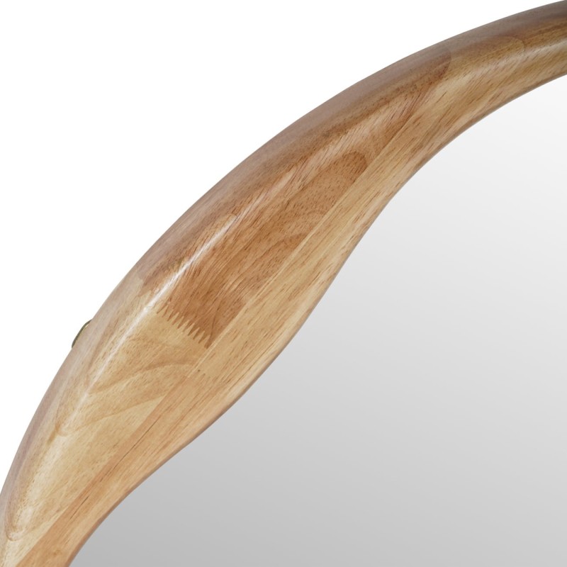 Lustro okrągłe Boho Natural w drewnianej ramie 70 cm okrągłe lustro na ścianę