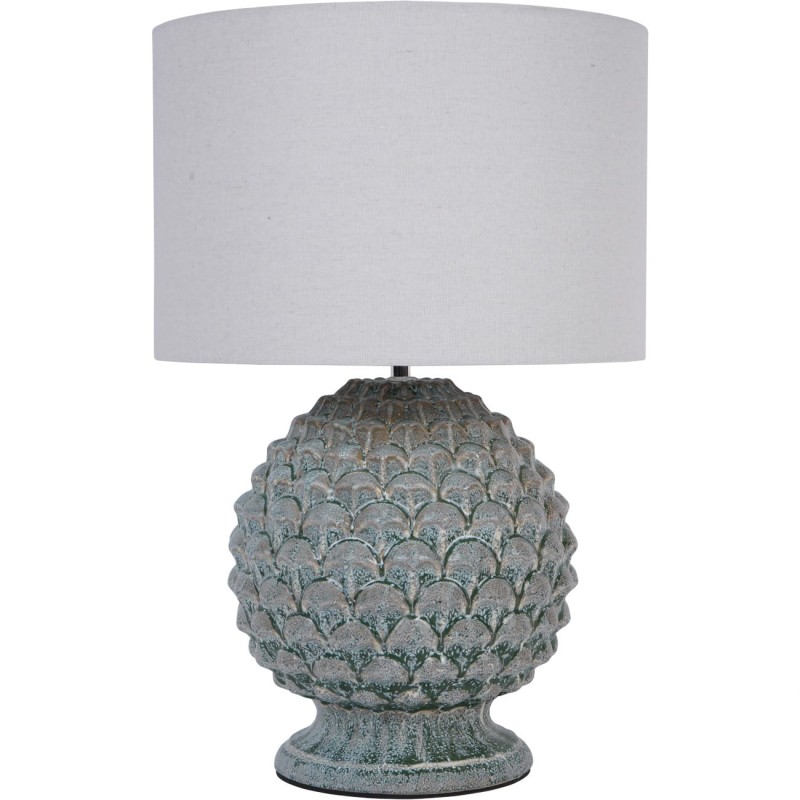 Ceramiczna lampa Arnos z białym abażurem