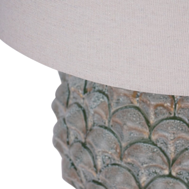 Ceramiczna lampa Arnos z białym abażurem