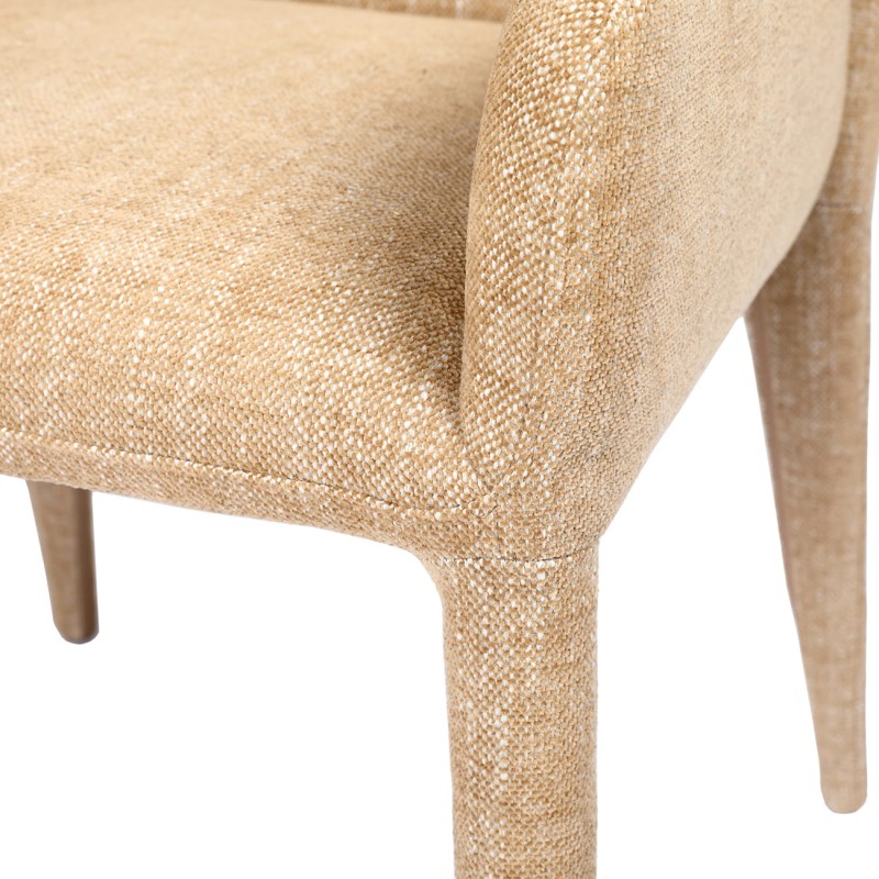 Designerskie krzesło Uno tapicerowane w jasnym kolorze – idealne do nowoczesnych wnętrz