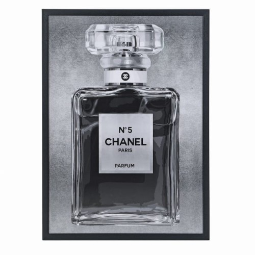 Obraz Perfume Chanel no 5 - 105x75 cm rama stal nierdzewna 