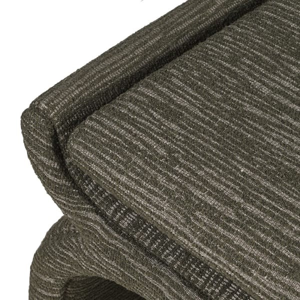 Stołek Luxury Olive 65x46cm zielony stołek do toaletki puf