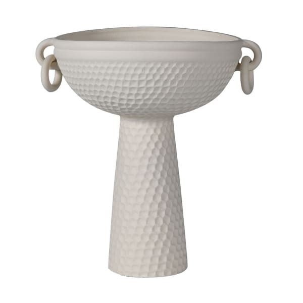 Biały wazon porcelanowy Elegant o rzeźbiarskiej formie