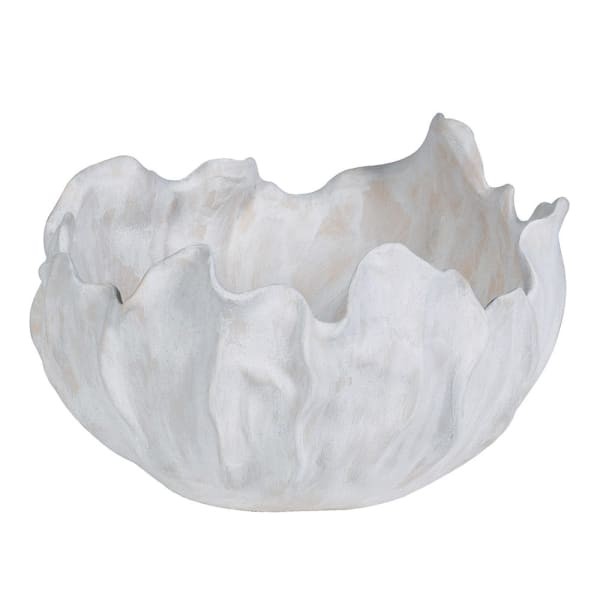 Biała porcelanowa misa dekoracyjna Organic