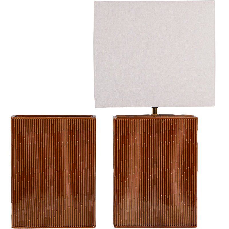 Pomarańczowy wazon ceramiczny Rust 35 cm pomarańczowy wazon na stół