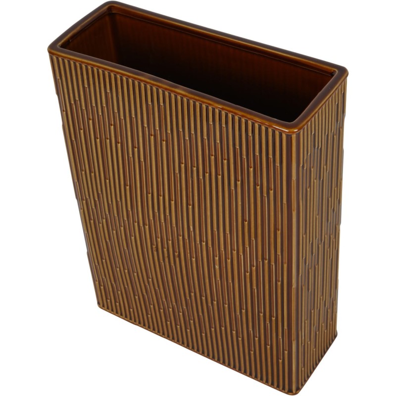 Pomarańczowy wazon ceramiczny Rust 35 cm pomarańczowy wazon na stół