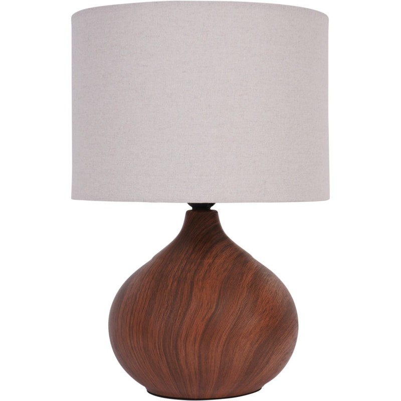 Lampa stołowa Arti 40 cm z podstawą w kolorze drewna