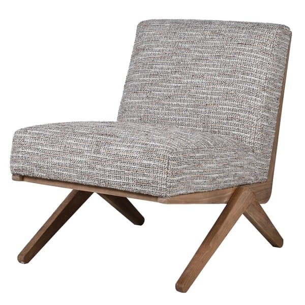 Fotel Retro Mode – stylowy fotel tapicerowany w stylu vintage na drewnianej podstawie