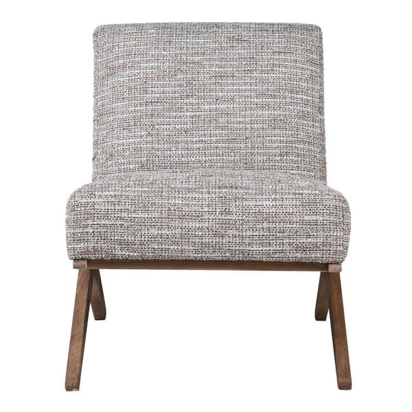 Fotel Retro Mode – stylowy fotel tapicerowany w stylu vintage na drewnianej podstawie