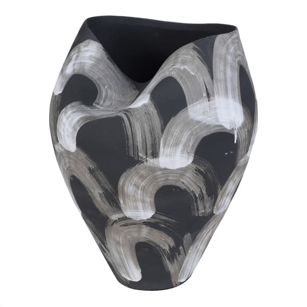 Porcelanowy wazon Symphony Arch 44 cm czarny wazon oryginalny design
