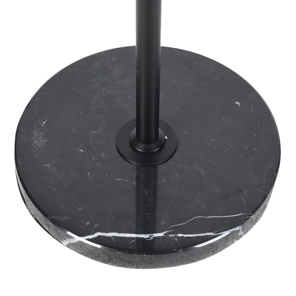 Lampa Podłogowa Black Mayfair IV 174 cm metalowa czarna mosiężne detale cztery klosze