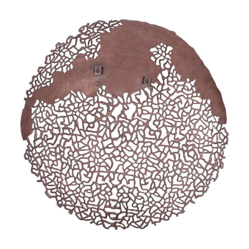 Dekoracja ścienna Chelsea Bronze aluminiowy dysk 92 cm ażurowy wzór