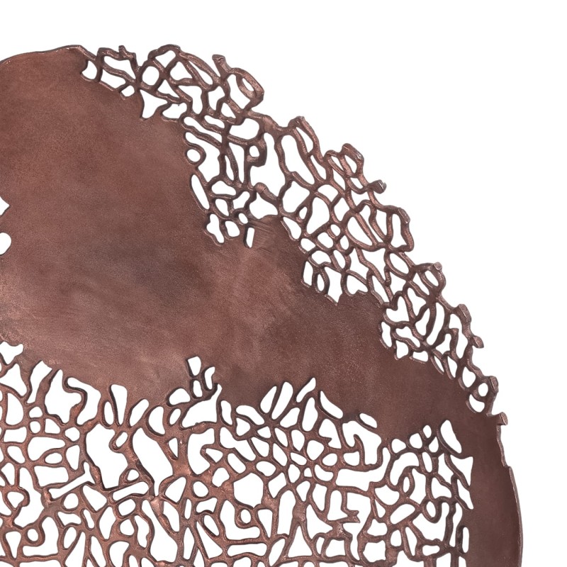 Dekoracja ścienna Chelsea Bronze aluminiowy dysk 92 cm ażurowy wzór