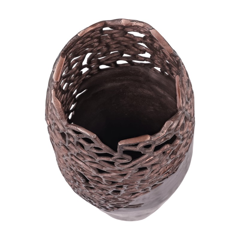 Wysoka waza dekoracyjna Chelsea Bronze wazon na podłogę aluminium 115 cm