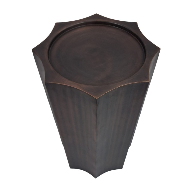 Żelazny postument Brockley Bronze podstawa pod kwiaty 62 cm antyczny brąz