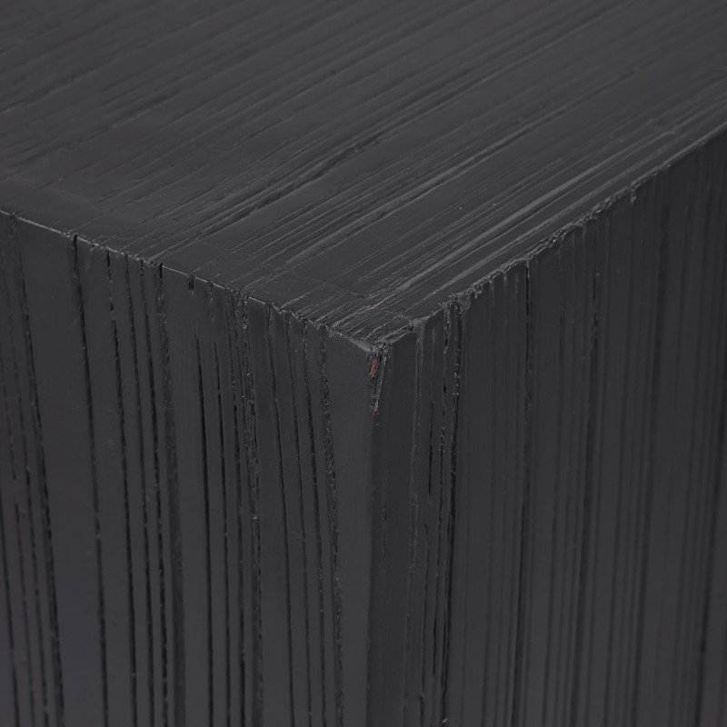 Czarne postumenty Ascott 100 cm drewno mango dwa postumenty