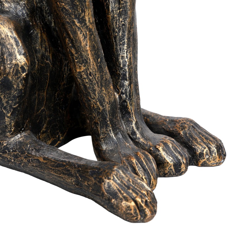 Rzeźba Hare Bronze 46 cm zając - dekoracja zając żywica