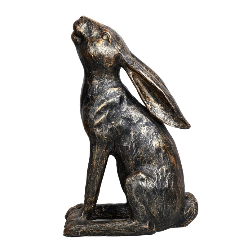 Rzeźba Hare Bronze Small 36 cm zając - dekoracja zając żywica