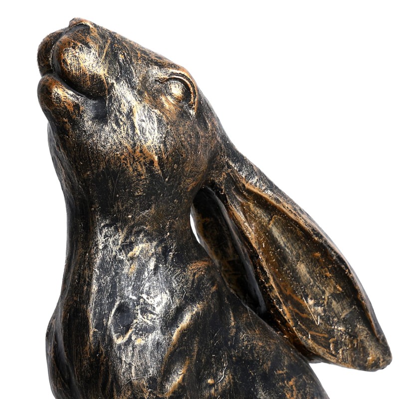 Rzeźba Hare Bronze Small 36 cm zając - dekoracja zając żywica