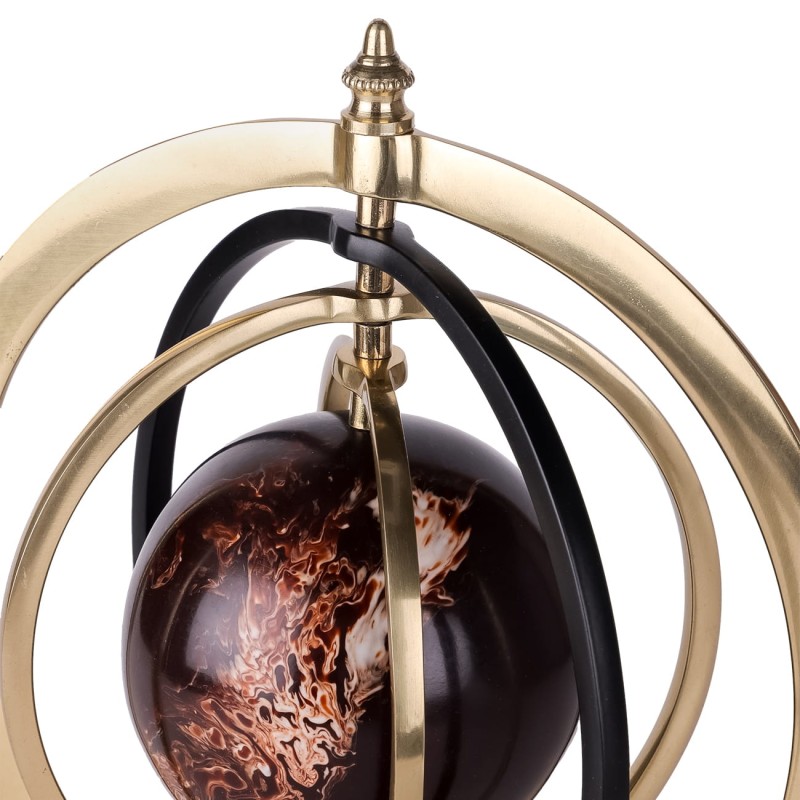 Kula armilarna/ sfera armilarna Eaton 27 cm złoto brąz aluminium dekoracja