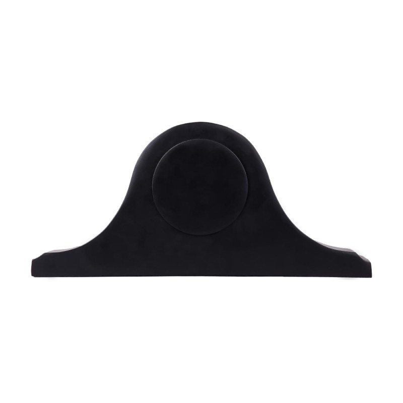 Zegar nablatowy Retro 44x20 cm czarny zegar kominkowy mechanizm kwarcowy