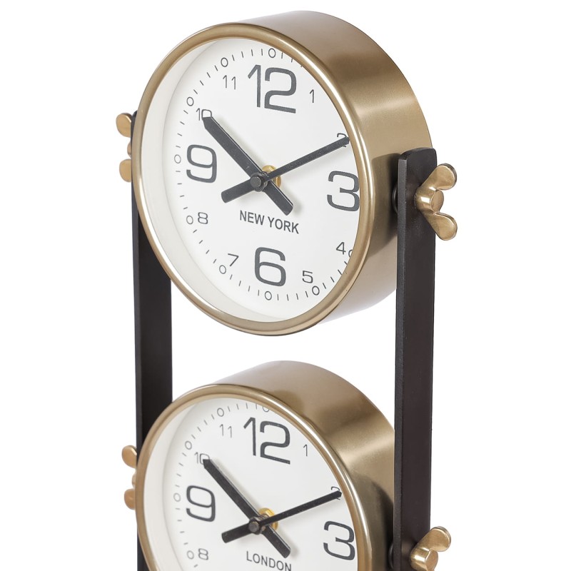 Zegar stojący Chester 100 cm cztery miasta stal nierdzewna aluminium