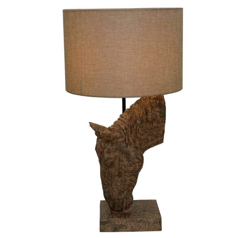 Lampa stołowa z podstawą w formie konia