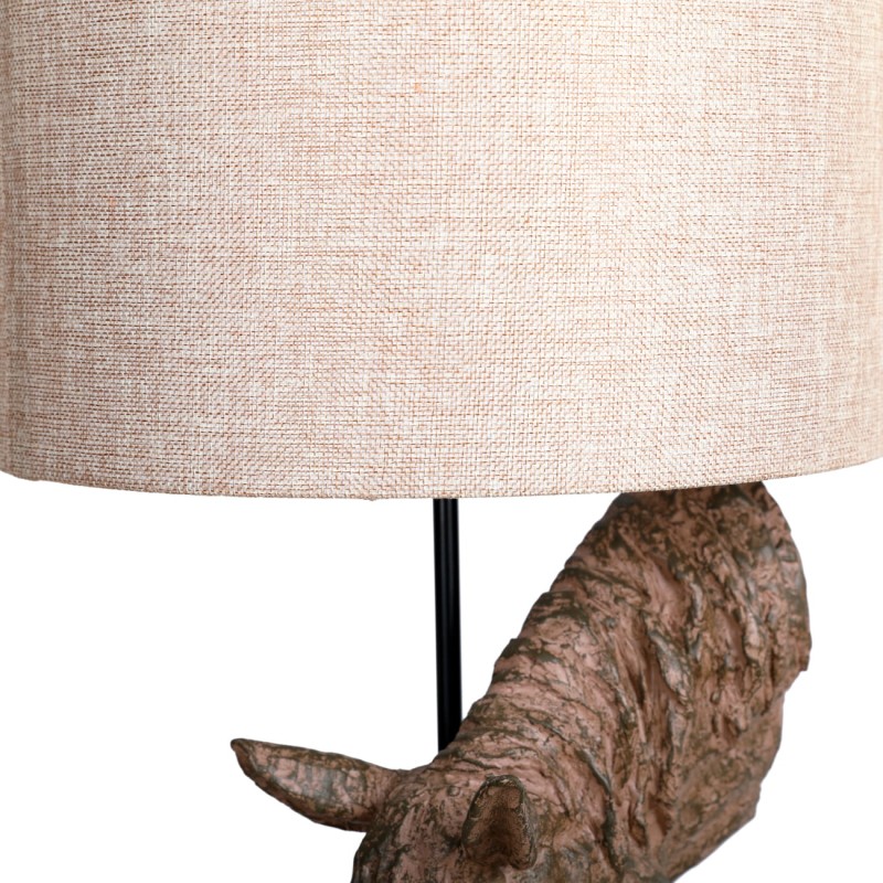 Rzeźbiarska lampa z żywicy z motywem konia