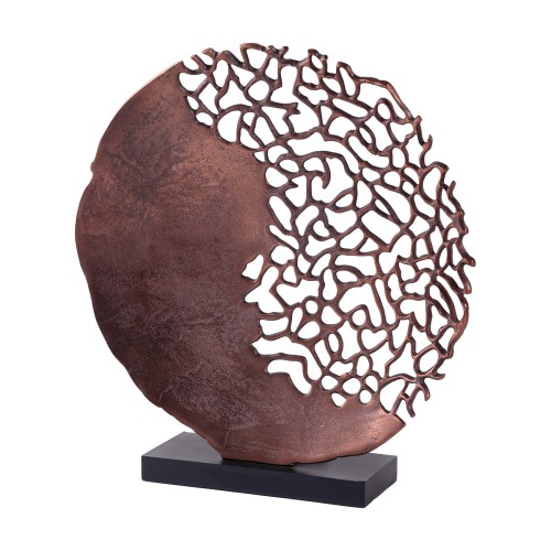 Rzeźba Chelsea Bronze 44 cm aluminium dysk ażurowy wzór