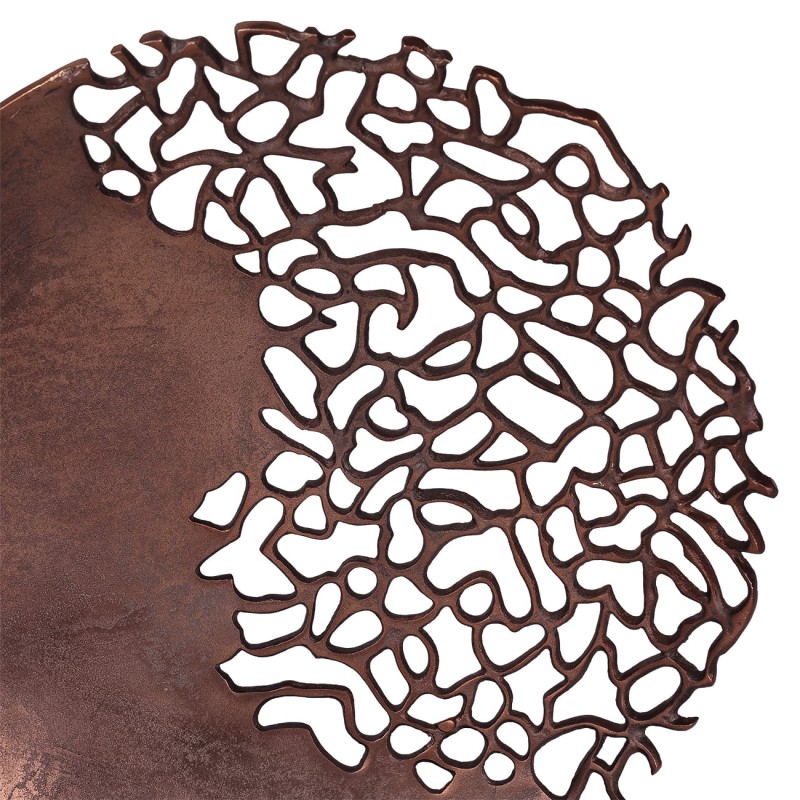 Rzeźba Chelsea Bronze 44 cm aluminium dysk ażurowy wzór