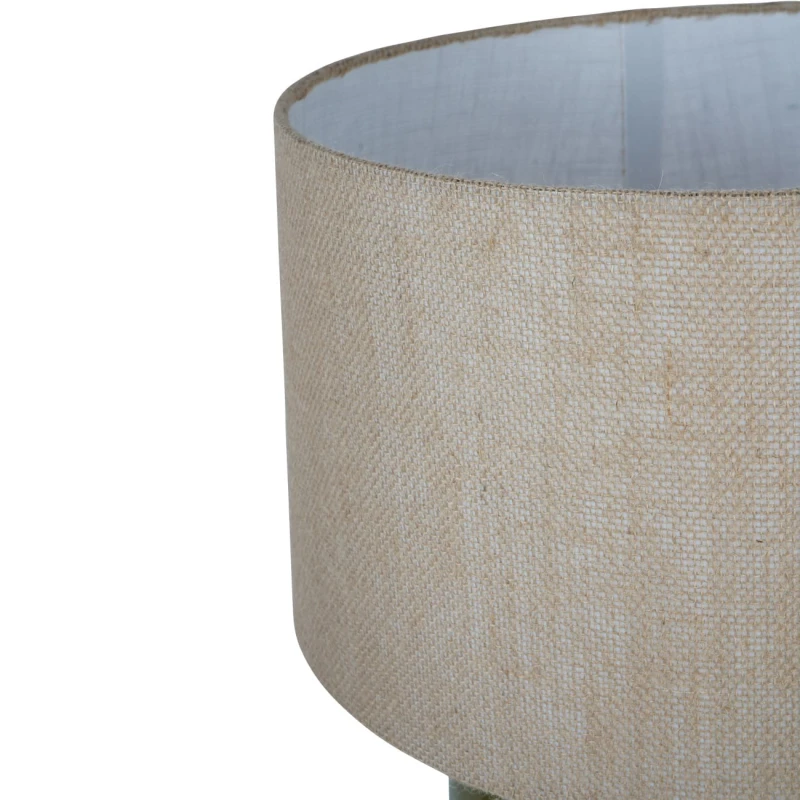 Zielona lampa ceramiczna do salonu
